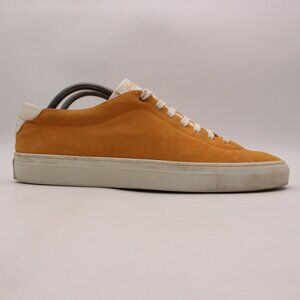 Good Man Brand Men's Size 11 Low Top Sneaker Orange Suede Lace Up
